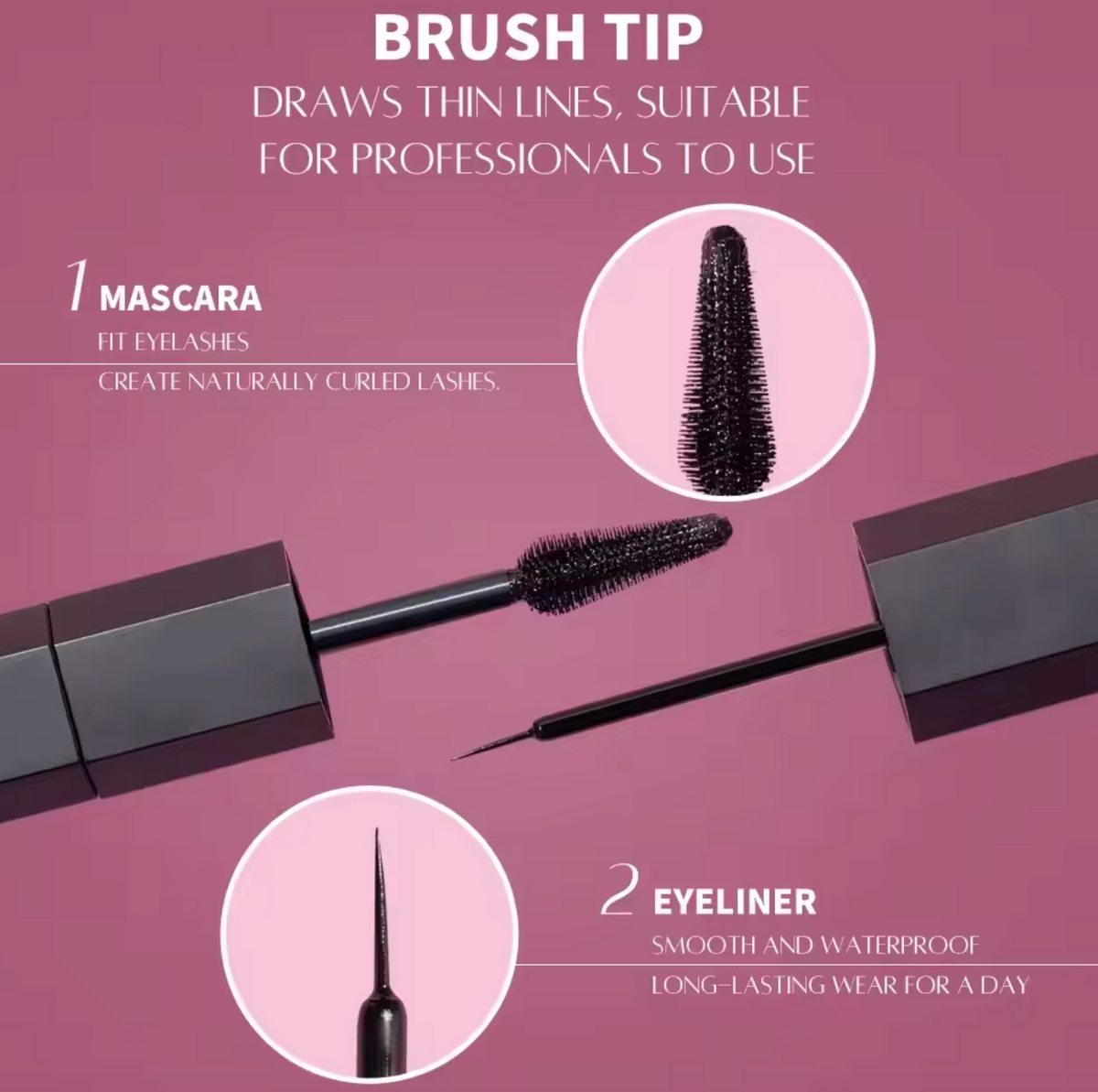 2-in-1 Black Eyeliner & Mascara