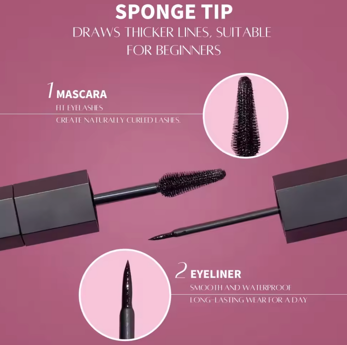 2-in-1 Black Eyeliner & Mascara