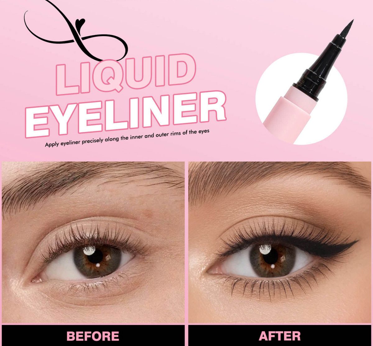 Pink Crown 2-in-1 Eyeliner & Mascara