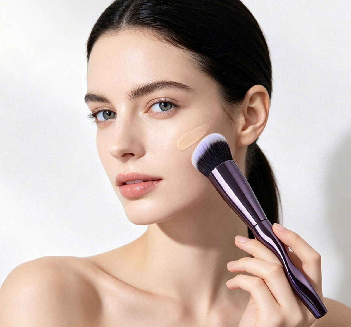 Luxury Purple Foundation Brush
