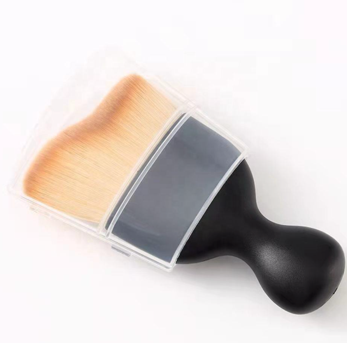 Black Wave Curved Makeup Brush