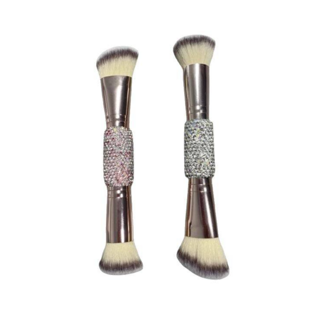 Rhinestone Double-Ended Makeup Brush